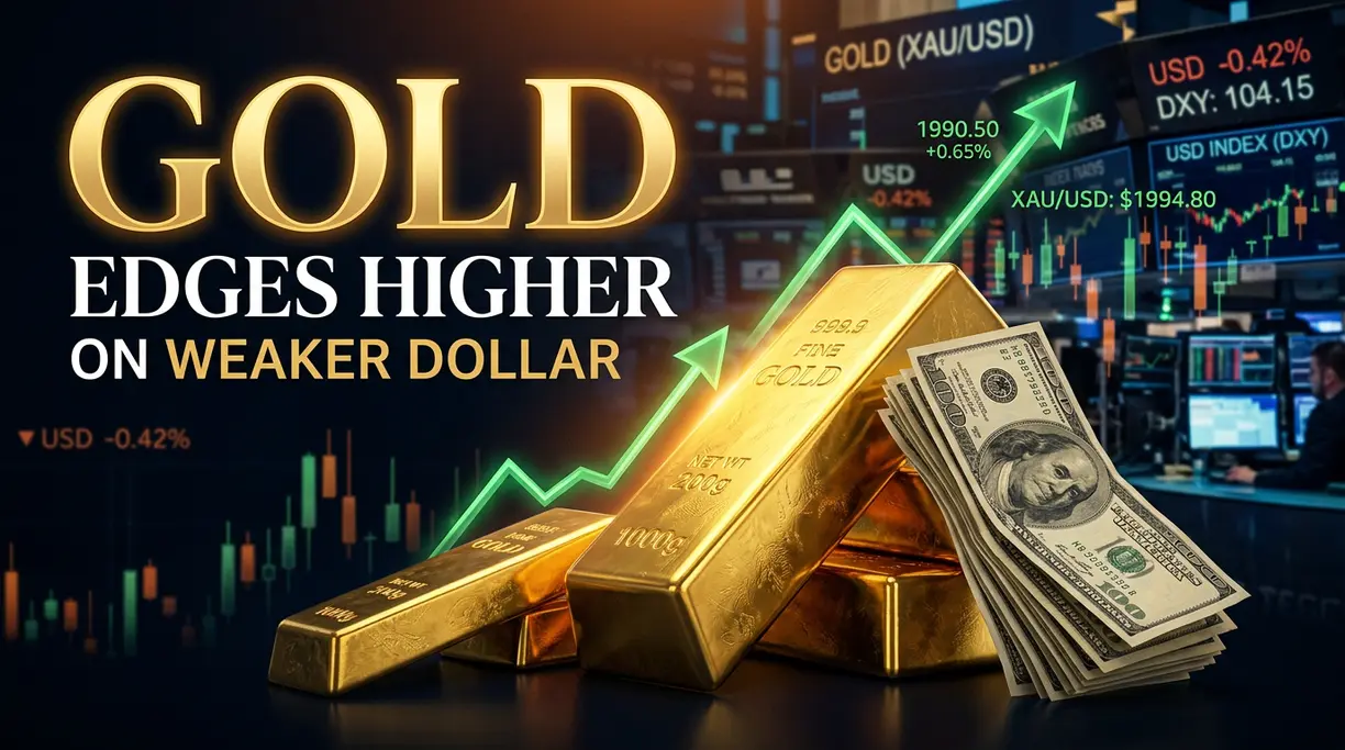Gold Edges Higher as Cooler Inflation Data Meets Dollar Weakness, but Iran Risk Keeps Bulls in Check